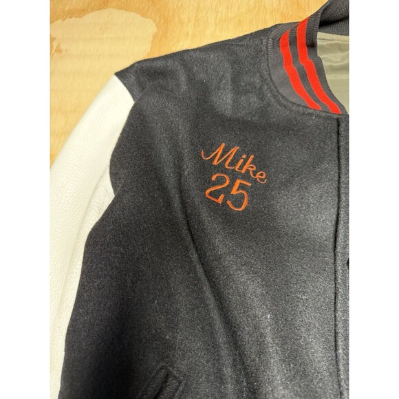 Vintage 80s Letterman’s varsity Jacket Ipswich Massachusetts 42 Leather‎ Wool - Picture 6 of 8